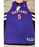 Toronto Raptors Jalen Rose 5 Jersey Road Purple 48 XL - SIGNED - Reebok ... - $406.14 CAD