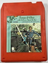Sonny &amp; Cher - All I ever Need Is You - 8 Track Tape Stereo 1972 MCA Records - £4.66 GBP