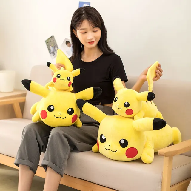 Large Original Pokemon Pikachu Stuffed Plush Toys Plushie Soft Animal Kawaii Ani - $6.93