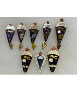 U.S.S.R. SOVIET UNION, PARACHUTIST WINGS, GROUPING OF 8, OBSOLETE, VINTAGE - $75.00