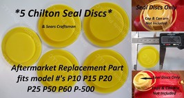 &quot;5 New Chilton Seal Discs&quot; Sears Craftsman Gas Cans P10 P15 P20 P25 P50 P60 P500 - £18.16 GBP