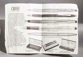 Vintage Cross Pens Advertising Pamphlet g50 - £21.08 GBP