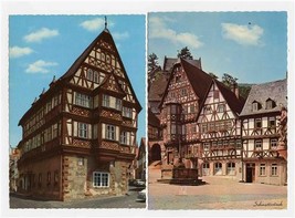 2 Miltenberg am Main Hotel Postcards Germany Schnatterlach - $11.88