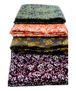 Artisan Block Print Batik Craft Fabric Metre Cloth 100% Cotton Penang Malaysia - $17.99