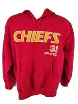 Kansas City Chiefs Vintage Majestic Priest Holmes Stitched Hoodie Size M Red - £31.61 GBP