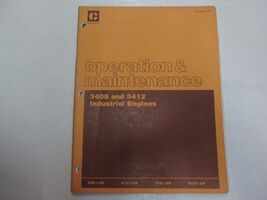 Caterpillar 3408 3412 Industrial Engines Operation Maintenance Manual SE... - $19.64 CAD