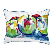 Betsy Drake Three Apples  Indoor Outdoor Extra Large Pillow 20x24 - £63.30 GBP