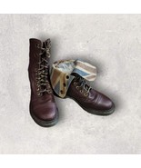 Dr Martens Doc Amilita Triumph Brown Camo Fold Down Leather Boots Versat... - $2,450.77 MXN