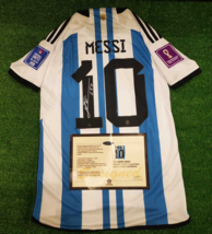 Argentina World Cup Messi 10 2022 Signed Shirt/Jersey + Coa (Lionel Messi) - £120.60 GBP