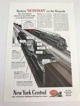1944 Vintage Print Ad Modern Mohawks New York Centrail Railroad Trains - £7.77 GBP