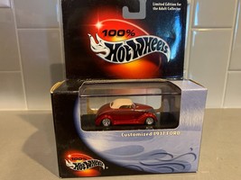 Hot Wheels 100% Black Box Collectible Customized 1937 Ford Red NEW/SEALED - £9.80 GBP