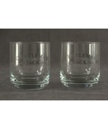 VINTAGE Advertising Barware 2PC Lot Gentleman Jack Silver ACL Rocks Glasses - £14.89 GBP