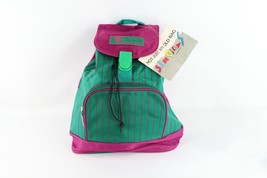 NOS Vintage 90s Samsonite Sammies Spell Out Striped Top Loader Backpack ... - £63.12 GBP