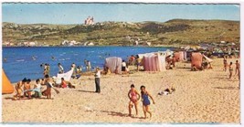 Postcard Mellieha Bay Beach Malta 3&quot; x 6&quot; - £3.17 GBP
