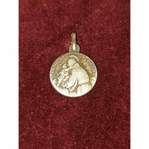 Vintage St Anthony De Padua Medal with Relic Pewter Catholic - $29.69