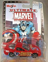 2003 Maisto Ultimate Marvel Series 1 #9/25 Captain America Chevrolet Corvette - £8.27 GBP