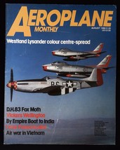 Aeroplane Monthly Magazine August 1986 mbox1325 D.H.83 Fox Moth - £3.97 GBP