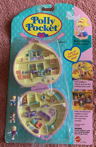 Vintage Polly Pocket Perfect Playroom NEW &amp; SEALED Pink Quilted Heart Case 1994 - £176.92 GBP