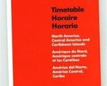 Swissair Timetable North &amp; Central America &amp; Caribbean 1992 - £10.90 GBP