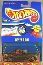 1991 Vintage Hot Wheels Blue Card #255 BMW 850i Dark Blue w/Chrome UH Sp Wheels - £10.07 GBP