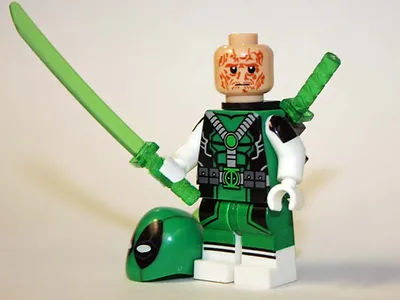 JKStore Deadpool Green Outfit Marvel Comic Minifigure - £4.47 GBP