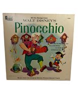 Walt Disney's Pinocchio 1963 Disneyland DQ-1202 Vinyl LP Music Original ... - $17.67
