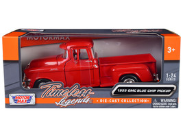 1955 GMC Blue Chip Pickup Truck Red &quot;Timeless Legends&quot; Series 1/24 Diecast Mo... - £32.95 GBP