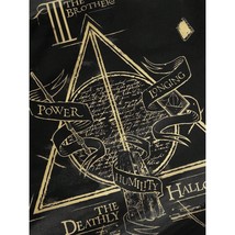 Harry Potter Black &amp; Gold Death Eaters Reusable Travel Tote Bag - $15.00
