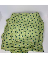 Pillowfort Green Polka Dot Sheet Set for Double Bed 2 Pillowcases Flat &amp;... - $18.73