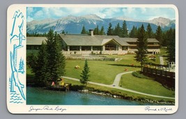 Jasper, Alberta - CANADA - Jasper Park Lodge - 1957 Unposted Postcard PC Vintage - £5.45 GBP
