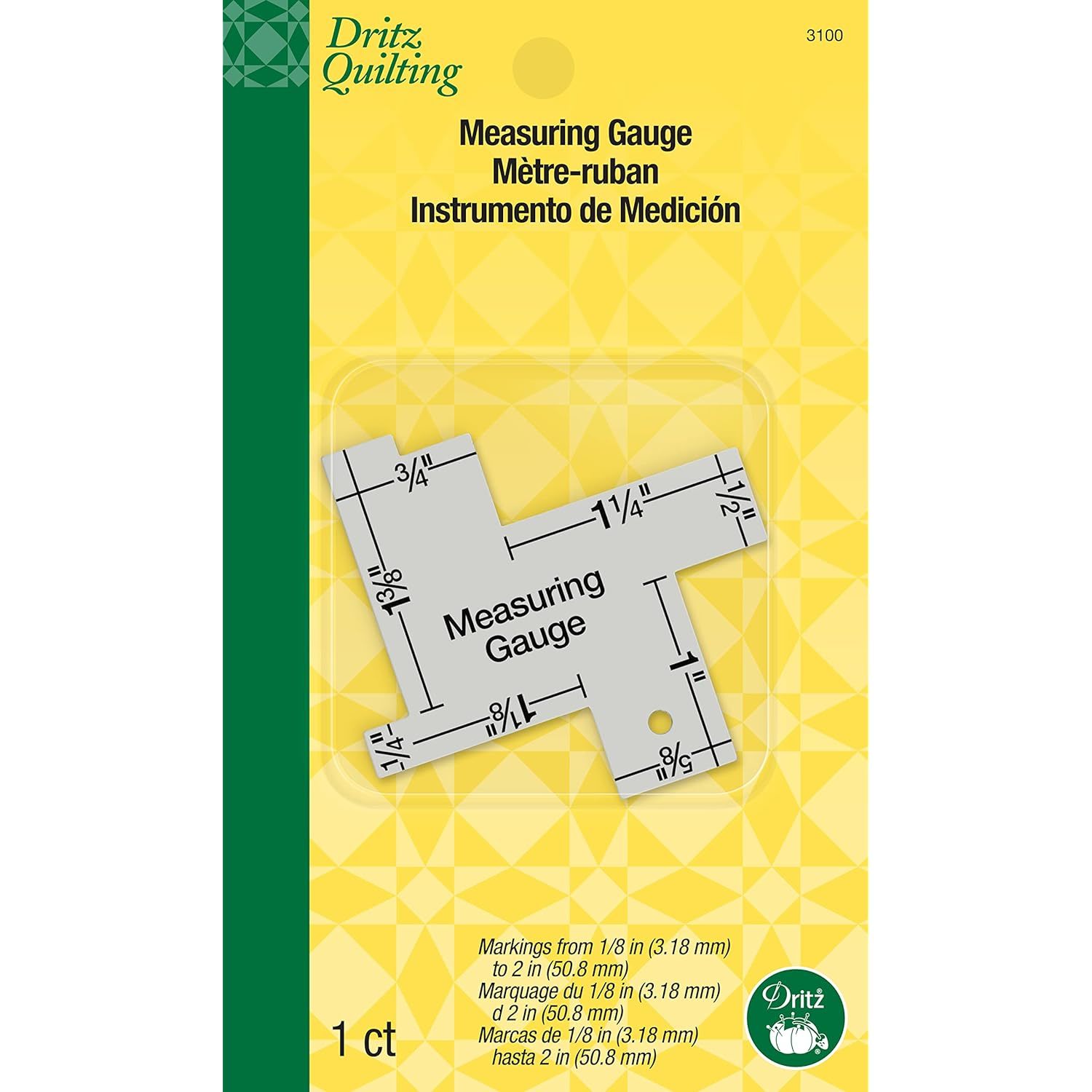 Primary image for Dritz 3100 14 in 1 Measuring Gauge, Silver