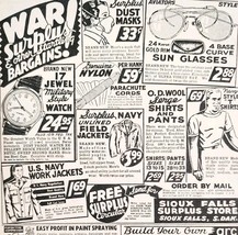 1948 Sioux Falls Military War Surplus Store Advertisement South Dakota E2H1 - £18.96 GBP