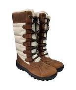 Timberland Boots Womens 8 Brown Waterproof Tall Leather Snow PrimaLoft M... - $64.34