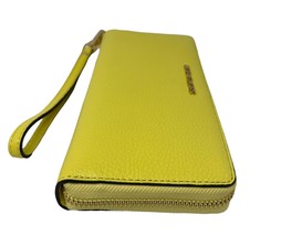 R NWB Michael Kors Large Wristlet Sunshine Yellow Leather 35T7GTVE7L Dus... - £67.42 GBP