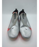 Nike Vapor 360 Pro 11.5 Silver Orange Men&#39;s Football Cleats Very Clean S... - £66.27 GBP