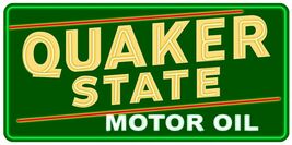 Quaker State Motor Oil Neon Image Metal Sign  (not real neon) 20" by 10" - $69.95