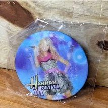Hannah Montana Pin Button Lenticular Changes 2 types of pictures Miley C... - $15.37