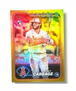 Trey Cabbage Rainbow Foil Rookie RC 2024 Topps Series 1 Card #321 LA Angels - $38.12 MXN