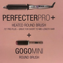 Calista perfecterpro heated round brush + GoGo mini brush (Rose Gold) .75” - £55.04 GBP