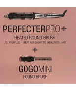 Calista perfecterpro heated round brush + GoGo mini brush (Rose Gold) .75” - £55.02 GBP