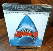 Jaws (4K UHD + Blu-ray - No Digital) Discs Unused-Free Shipping with Tracking - £14.70 GBP