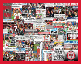 Tampa Bay Buccaneers 2021 Super Bowl Newspaper Collage print. Over 20 He... - £11.66 GBP+