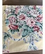 Ralph Lauren Evelyn Yellow Floral Straight Valance 84x17 1/2” Rare Vintage - $68.31