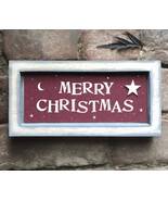 Merry Christmas Long Box Frame - $19.95