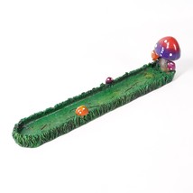 11&quot; Mushroom Incense Burner Shroom Aromatherapy Fragrance Stick Holder Tray Art - £18.66 GBP