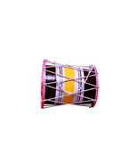 Baby Dholak Musical Instrument Dholki Plastic With hand drum dhol Multi colour - £46.39 GBP
