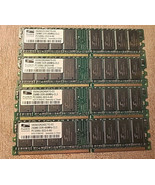 LOT of 4 Matching ProMOS 256MB DDR-400MHz PC3200 Memory Modules CL3 DIMM... - $180.37 MXN