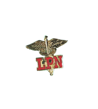 LPN Gold and Red Lapel PIN Brooch Nurse Gift Licensed Practical Nurse - £5.32 GBP