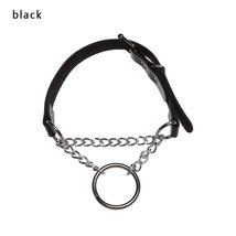 Women Men Gothic Exaggerated Vegan Punk Choker Chain Harness Necklace Leather Ch - £7.65 GBP