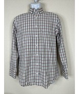 Ben Sherman Tailored Skinny Fit Men Size 15.5 Check Button Up Shirt Long Sleeve - $7.33